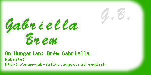 gabriella brem business card