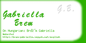 gabriella brem business card